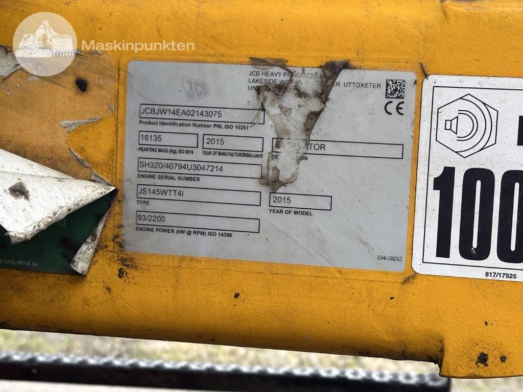 Bager točkaš JCB JS 145 W: slika 10