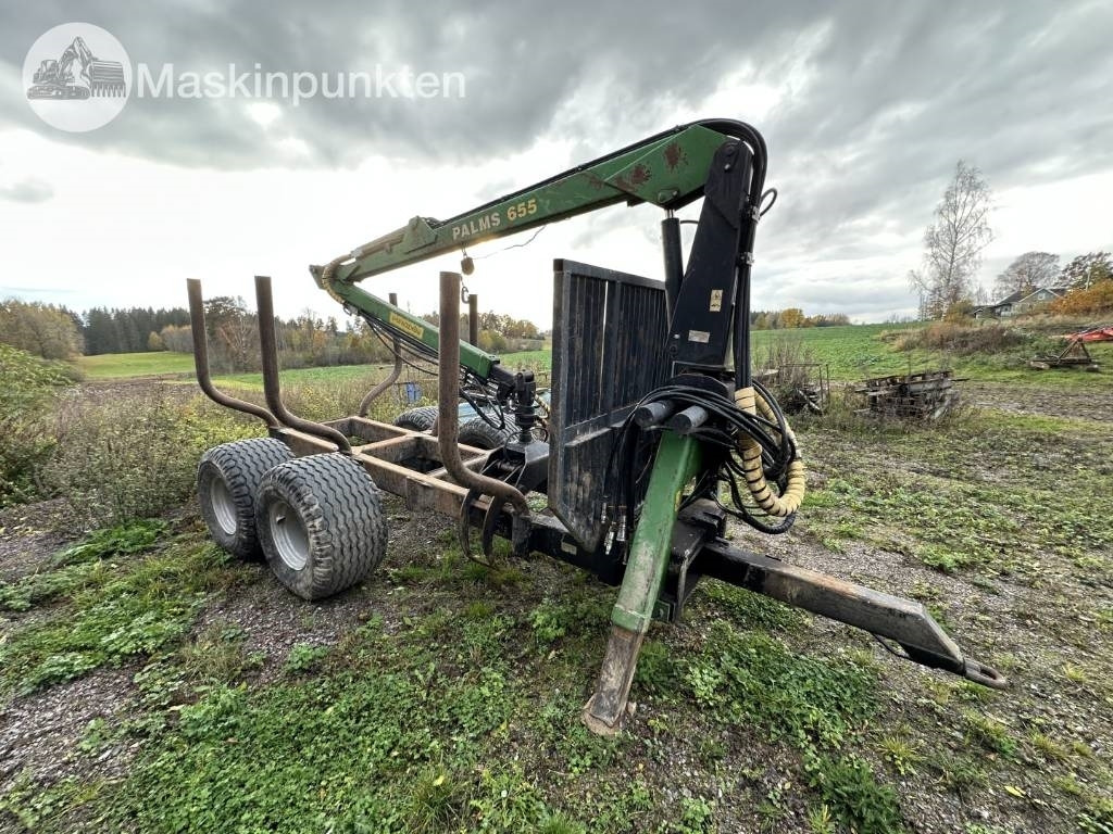 Palmse Trailer Timmervagn med kran och ramstyrning - Prikolica za poljoprivredu: slika 3 Palmse Trailer Timmervagn med kran och ramstyrning - Prikolica za poljoprivredu: slika 3