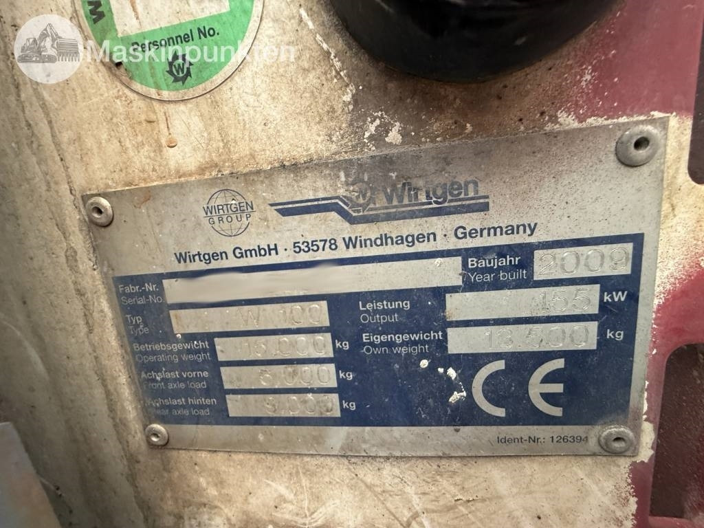 Hladni planer Wirtgen W 100: slika 15