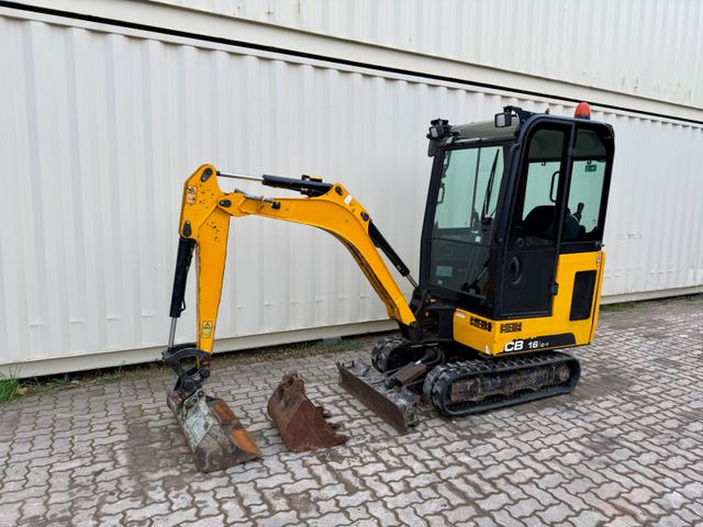 JCB 16C-1 /2019 BJ/1.171 H/verbr. Laufwerk/2xLöffel - Mini bager: slika 1 JCB 16C-1 /2019 BJ/1.171 H/verbr. Laufwerk/2xLöffel - Mini bager: slika 1