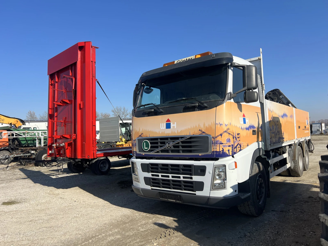 Kamion sa tovarnim sandukom, Kamion sa dizalicom Volvo Fh 12 6х6, Кран, Нов внос: slika 8