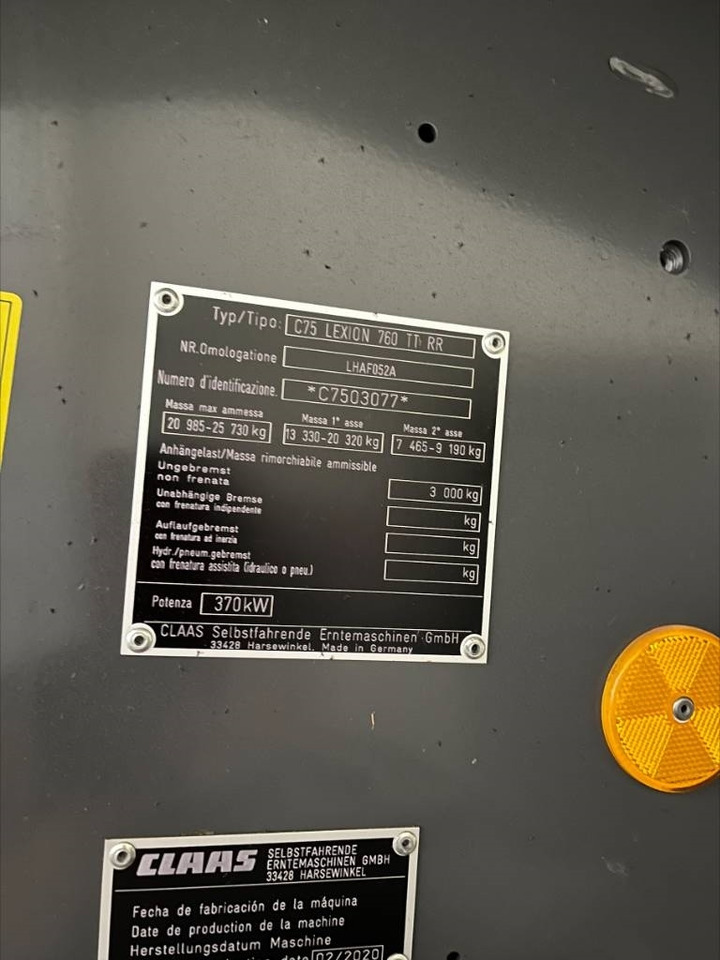 Claas Lexion 760 TT  - Kombinovani kombajn: slika 2 Claas Lexion 760 TT  - Kombinovani kombajn: slika 2