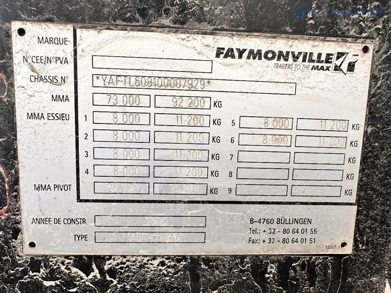 Faymonville FAYMONVILLE STZ-6WAU – 6 AXLES – 92.2T GVW – 73T PAYLOAD – HYDRAULIC RAMPS – EXCELLENT CONDITION! - Niska poluprikolica za prevoz: slika 3 Faymonville FAYMONVILLE STZ-6WAU – 6 AXLES – 92.2T GVW – 73T PAYLOAD – HYDRAULIC RAMPS – EXCELLENT CONDITION! - Niska poluprikolica za prevoz: slika 3