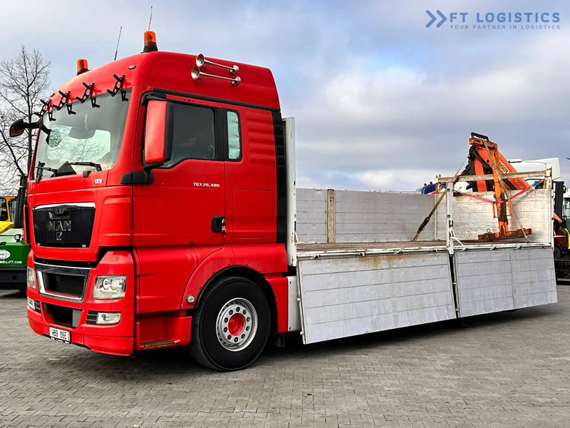 MAN TGX 26.480 Ciężarówka burtowa MAN TGX 26.480 6X2 / PALFINGER PK9002-EH B Crane / 80% Michelin Tire Dodać do ulubionych - Kamion sa dizalicom: slika 2 MAN TGX 26.480 Ciężarówka burtowa MAN TGX 26.480 6X2 / PALFINGER PK9002-EH B Crane / 80% Michelin Tire Dodać do ulubionych - Kamion sa dizalicom: slika 2