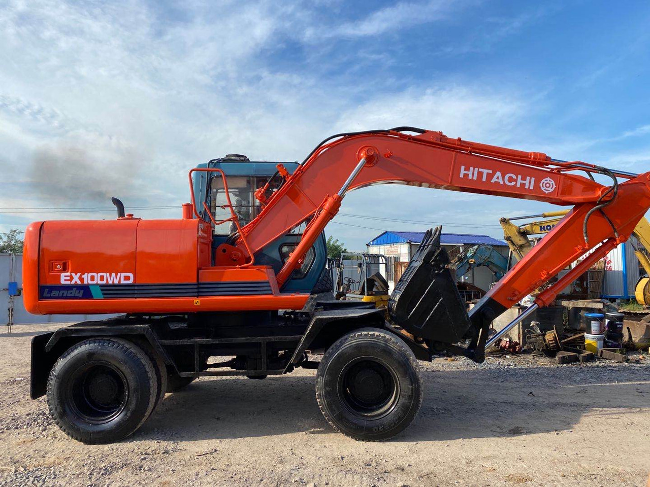 HITACHI EX100WD - Bager točkaš: slika 1 HITACHI EX100WD - Bager točkaš: slika 1