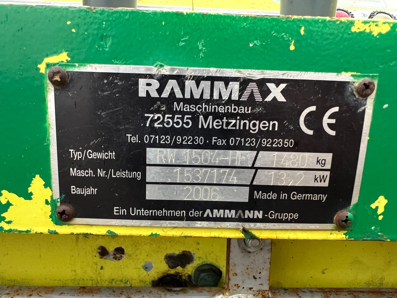 AMMANN RAMMAX RW 1504-HF - Mini valjak: slika 5 AMMANN RAMMAX RW 1504-HF - Mini valjak: slika 5