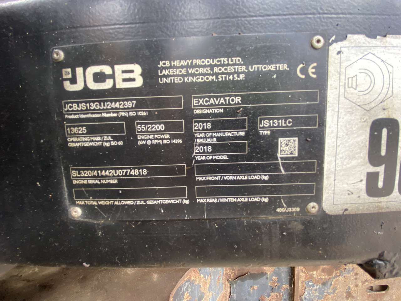 JCB JS131 - Bager guseničar: slika 2 JCB JS131 - Bager guseničar: slika 2