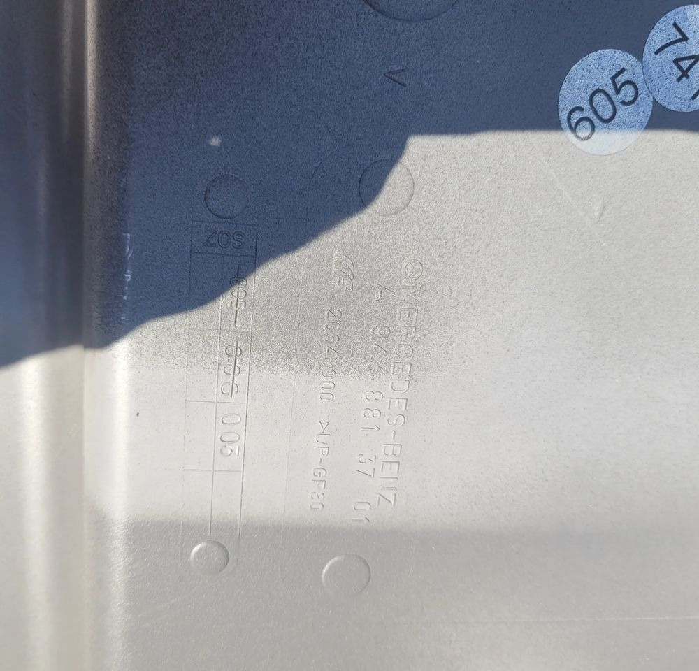 BŁOTNIK LH MERCEDES ACTROS MP3 NOWY ORYGINAŁ A9438813701 CHWALIM116 - Blatobran za Kamion: slika 3 BŁOTNIK LH MERCEDES ACTROS MP3 NOWY ORYGINAŁ A9438813701 CHWALIM116 - Blatobran za Kamion: slika 3