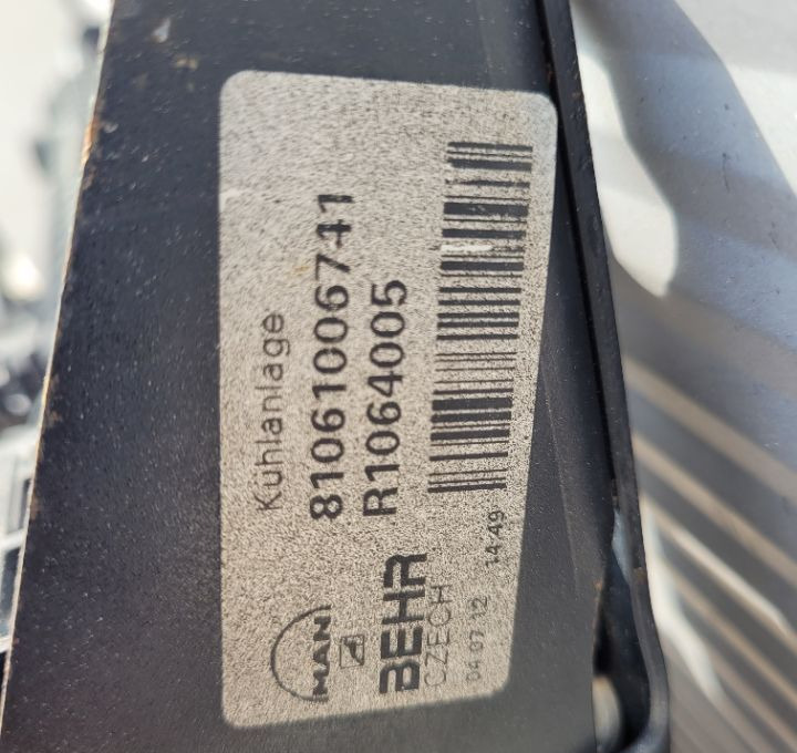 CHLODNICA WODY MAN TGL E6 81061006741 - Radijator za Kamion: slika 3 CHLODNICA WODY MAN TGL E6 81061006741 - Radijator za Kamion: slika 3