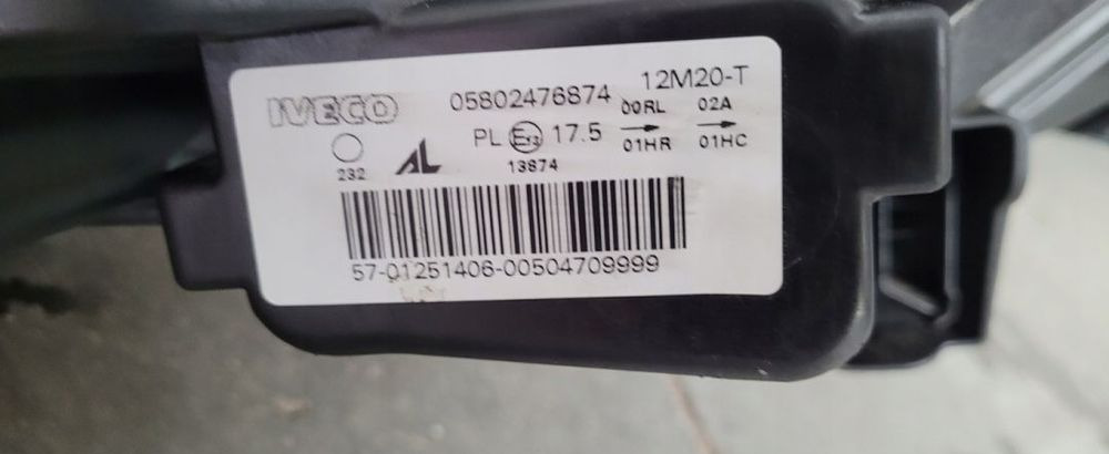 LAMPA IVECO DAILY LH NM.5802476874 ORYGINAL - Prednja svetla za Kamion: slika 4 LAMPA IVECO DAILY LH NM.5802476874 ORYGINAL - Prednja svetla za Kamion: slika 4
