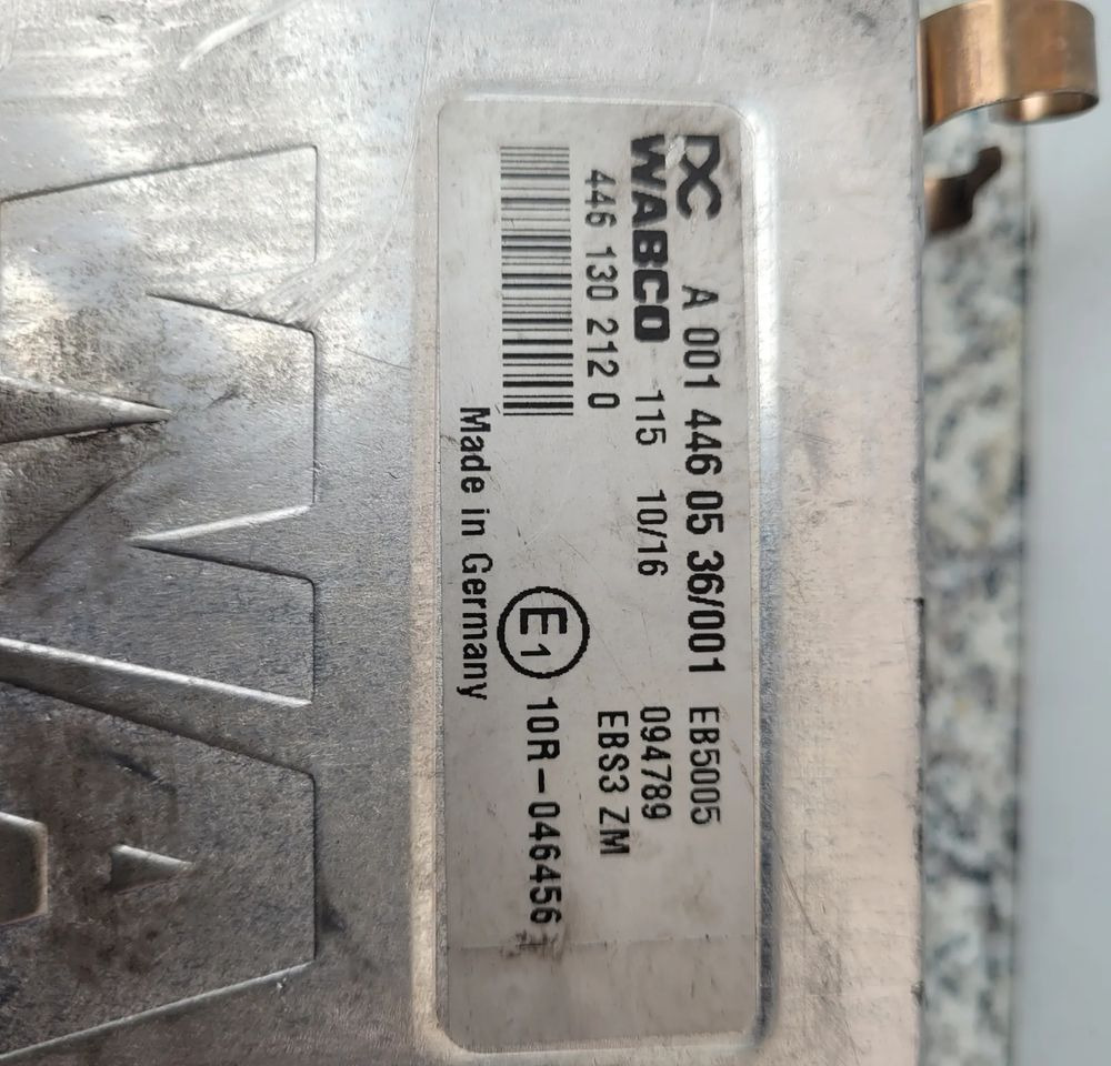 STEROWNIK WABCO MERCEDES ACTROS A0014460536/001 CHWALIM116 - Upravljačka jedinica za Kamion: slika 2 STEROWNIK WABCO MERCEDES ACTROS A0014460536/001 CHWALIM116 - Upravljačka jedinica za Kamion: slika 2