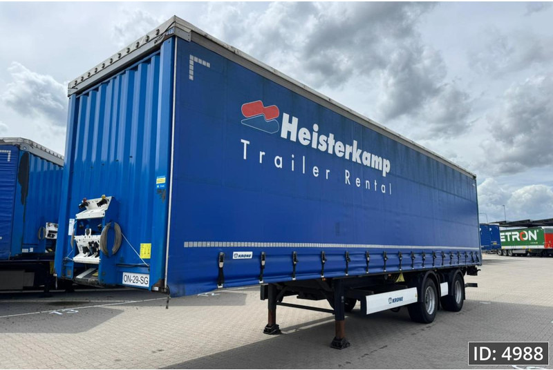Krone SZ City / 2 Axle / DHOLLANDIA 2000kg / Steering axle - Poluprikolica sa ceradom: slika 1 Krone SZ City / 2 Axle / DHOLLANDIA 2000kg / Steering axle - Poluprikolica sa ceradom: slika 1