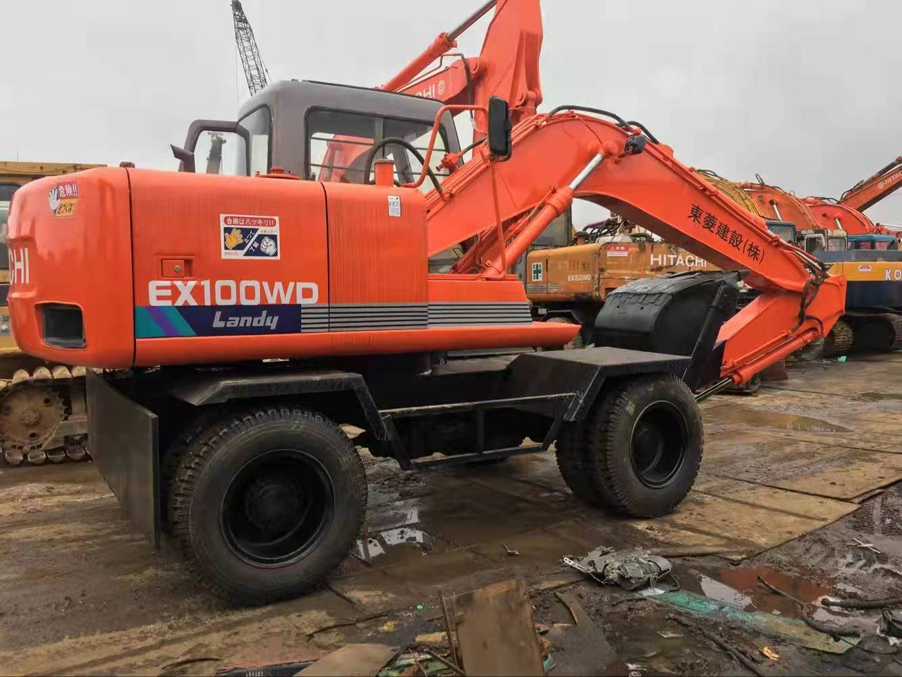 HITACHI EX100WD - Bager guseničar: slika 1 HITACHI EX100WD - Bager guseničar: slika 1
