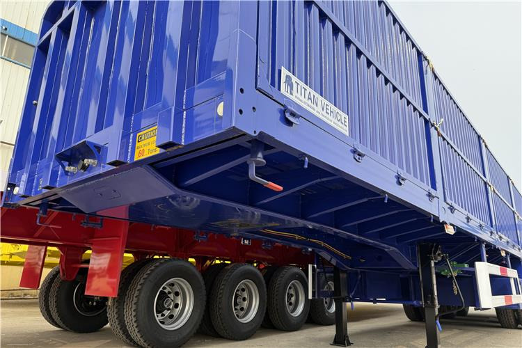 TITAN 1800mm High Side Wall Trailer with 80 Ton Capacity In Congo - Plato poluprikolica: slika 4 TITAN 1800mm High Side Wall Trailer with 80 Ton Capacity In Congo - Plato poluprikolica: slika 4