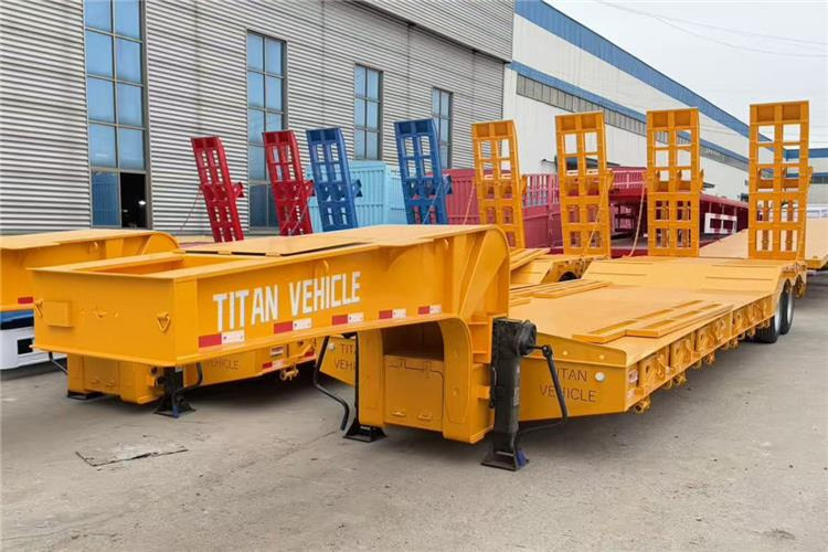 TITAN 2 Axle 50 Ton Low Bed Trailer for Sale In Nigeria Lagos - Niska poluprikolica za prevoz: slika 1 TITAN 2 Axle 50 Ton Low Bed Trailer for Sale In Nigeria Lagos - Niska poluprikolica za prevoz: slika 1