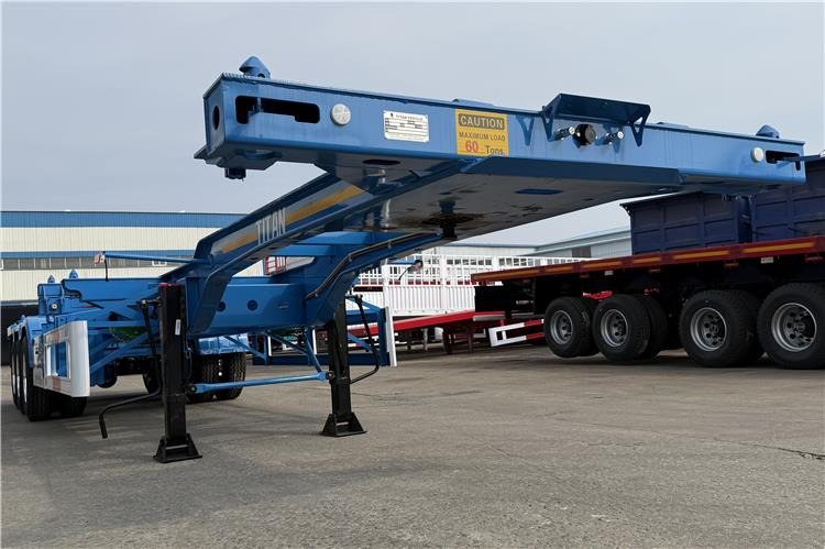 TITAN 3 Axle 40 foot Container Trailer for Sale In Senegal - Poluprikolica sa golom šasijom: slika 5 TITAN 3 Axle 40 foot Container Trailer for Sale In Senegal - Poluprikolica sa golom šasijom: slika 5
