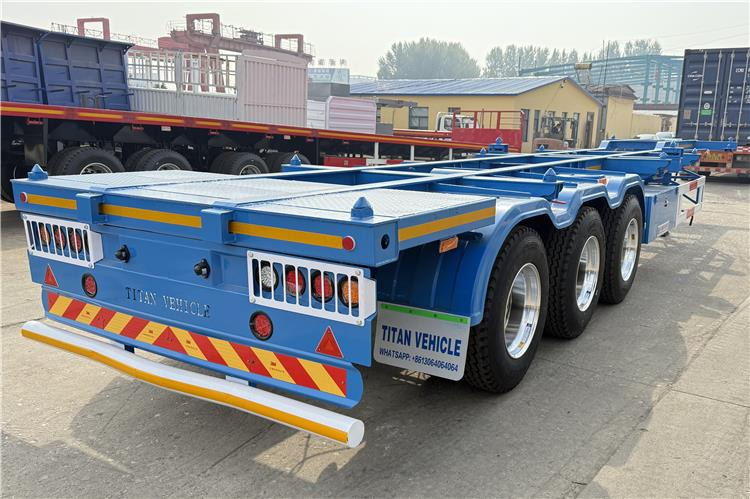 TITAN 3 Axle 40 foot Container Trailer for Sale In Senegal - Poluprikolica sa golom šasijom: slika 4 TITAN 3 Axle 40 foot Container Trailer for Sale In Senegal - Poluprikolica sa golom šasijom: slika 4