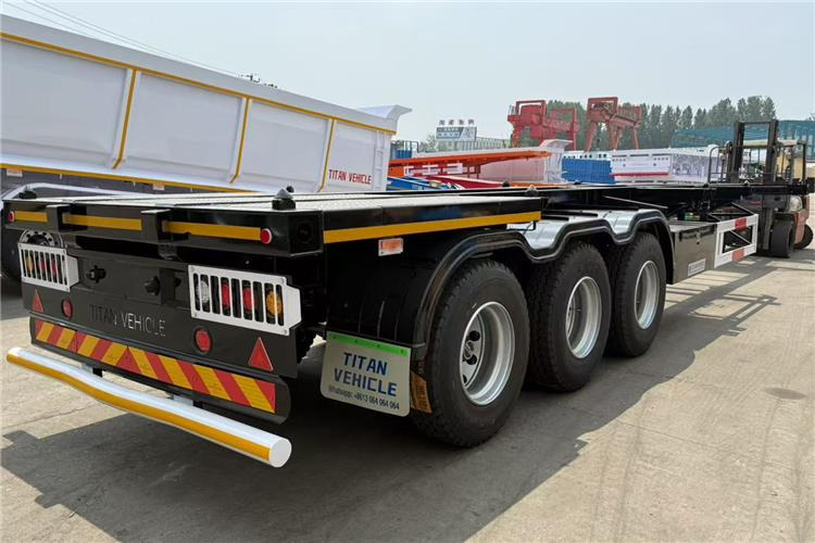 TITAN 3 Axle Skeletal Semi Trailer Price for Sale Near Me In Jamaica - Poluprikolica sa golom šasijom: slika 1 TITAN 3 Axle Skeletal Semi Trailer Price for Sale Near Me In Jamaica - Poluprikolica sa golom šasijom: slika 1