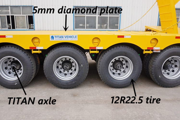TITAN 4 Axle Lowbed Trailer Truck for Sale in Zambia - Niska poluprikolica za prevoz: slika 5 TITAN 4 Axle Lowbed Trailer Truck for Sale in Zambia - Niska poluprikolica za prevoz: slika 5