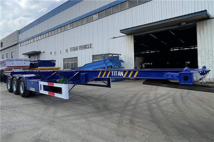 TITAN 40ft Container Chassis Trailer for Sale In Guam - Poluprikolica sa golom šasijom: slika 3 TITAN 40ft Container Chassis Trailer for Sale In Guam - Poluprikolica sa golom šasijom: slika 3