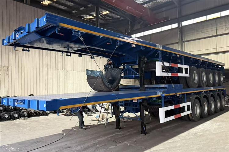 TITAN 5 Axle Flatbed Semi Trailer for Sale In Aruba - Plato poluprikolica: slika 4 TITAN 5 Axle Flatbed Semi Trailer for Sale In Aruba - Plato poluprikolica: slika 4