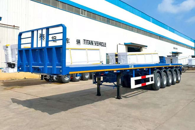 TITAN 5 Axle New Flatbed Trailers for Sale in Mauritius - Plato poluprikolica: slika 3 TITAN 5 Axle New Flatbed Trailers for Sale in Mauritius - Plato poluprikolica: slika 3