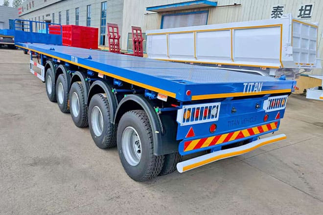 TITAN 5 Axle New Flatbed Trailers for Sale in Mauritius - Plato poluprikolica: slika 2 TITAN 5 Axle New Flatbed Trailers for Sale in Mauritius - Plato poluprikolica: slika 2