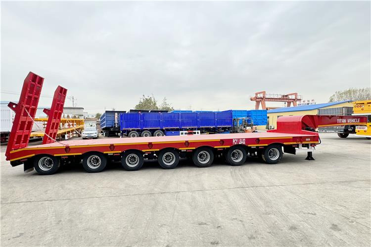 TITAN 7 Axle 120 Ton Lowbed Trailer for Sale In Saudi Arabia - Niska poluprikolica za prevoz: slika 4 TITAN 7 Axle 120 Ton Lowbed Trailer for Sale In Saudi Arabia - Niska poluprikolica za prevoz: slika 4
