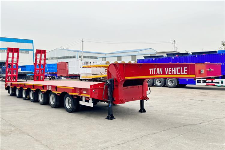 TITAN 7 Axle 120 Ton Lowbed Trailer for Sale In Saudi Arabia - Niska poluprikolica za prevoz: slika 1 TITAN 7 Axle 120 Ton Lowbed Trailer for Sale In Saudi Arabia - Niska poluprikolica za prevoz: slika 1