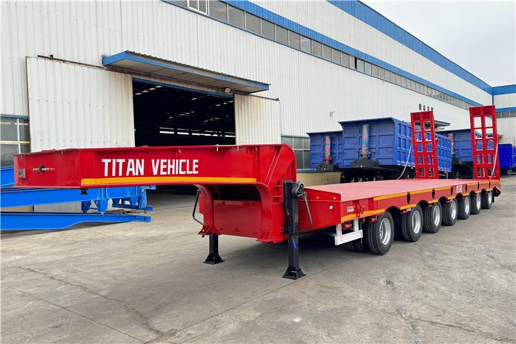 TITAN 7 Axle 120 Ton Lowbed Trailer for Sale In Saudi Arabia - Niska poluprikolica za prevoz: slika 3 TITAN 7 Axle 120 Ton Lowbed Trailer for Sale In Saudi Arabia - Niska poluprikolica za prevoz: slika 3