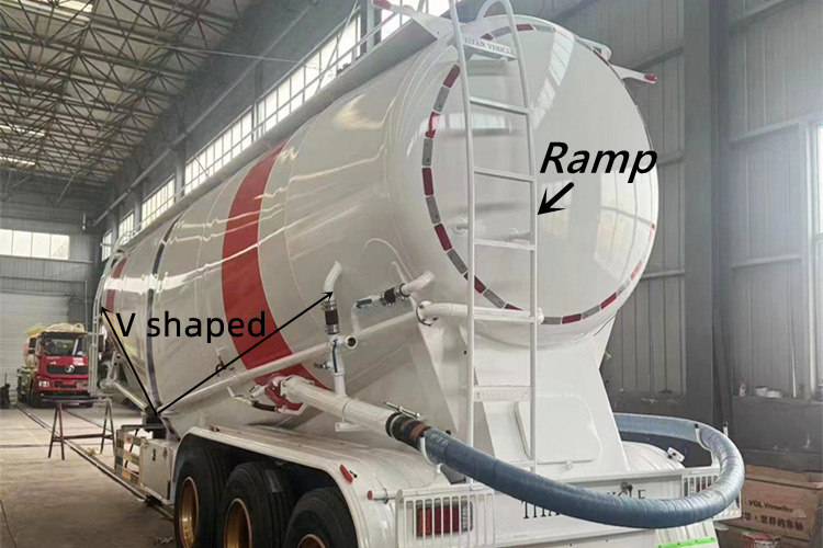 TITAN Bulk Cement Tank Truck for Sale in Tanzania - Poluprikolica cisterna: slika 4 TITAN Bulk Cement Tank Truck for Sale in Tanzania - Poluprikolica cisterna: slika 4