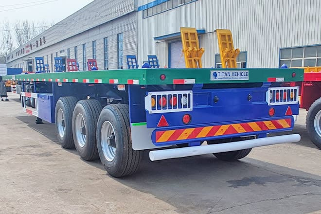 TITAN Flatbed Trailers for Semi Trucks Sizes for Sale in Guinea - Plato poluprikolica: slika 1 TITAN Flatbed Trailers for Semi Trucks Sizes for Sale in Guinea - Plato poluprikolica: slika 1
