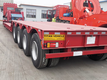 TITAN Folding Gooseneck Lowboy Trailers for Sale in Senegal - Niska poluprikolica za prevoz: slika 1 TITAN Folding Gooseneck Lowboy Trailers for Sale in Senegal - Niska poluprikolica za prevoz: slika 1