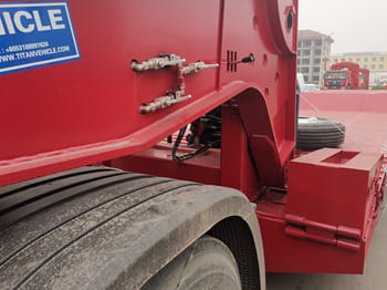 TITAN Folding Gooseneck Lowboy Trailers for Sale in Senegal - Niska poluprikolica za prevoz: slika 4 TITAN Folding Gooseneck Lowboy Trailers for Sale in Senegal - Niska poluprikolica za prevoz: slika 4