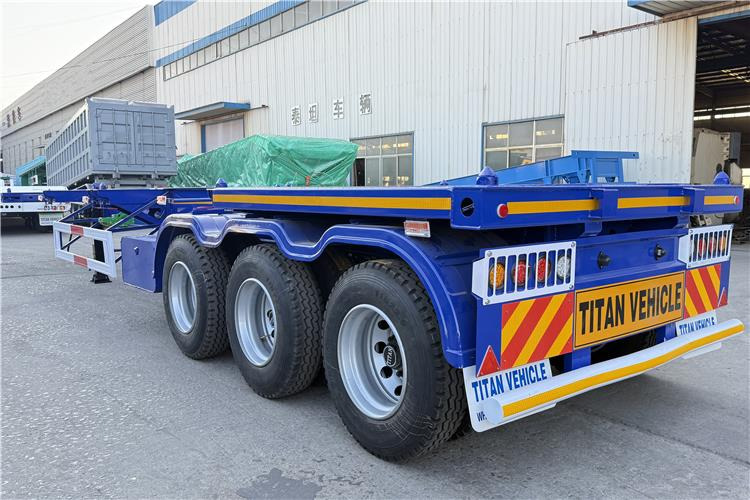 TITAN Sales Promotion 40 feet Container Trailer for Sale In Mexico - Poluprikolica sa golom šasijom: slika 3 TITAN Sales Promotion 40 feet Container Trailer for Sale In Mexico - Poluprikolica sa golom šasijom: slika 3