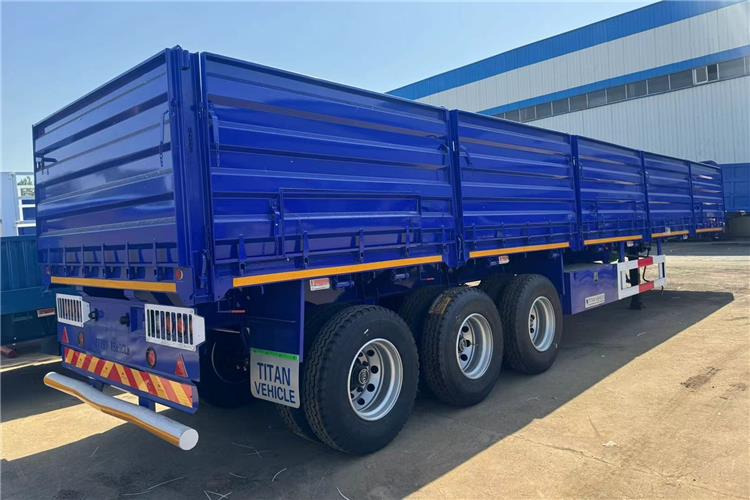 TITAN Tri Axle Grain Trailer for Sale In Djibouti - Plato poluprikolica: slika 1 TITAN Tri Axle Grain Trailer for Sale In Djibouti - Plato poluprikolica: slika 1