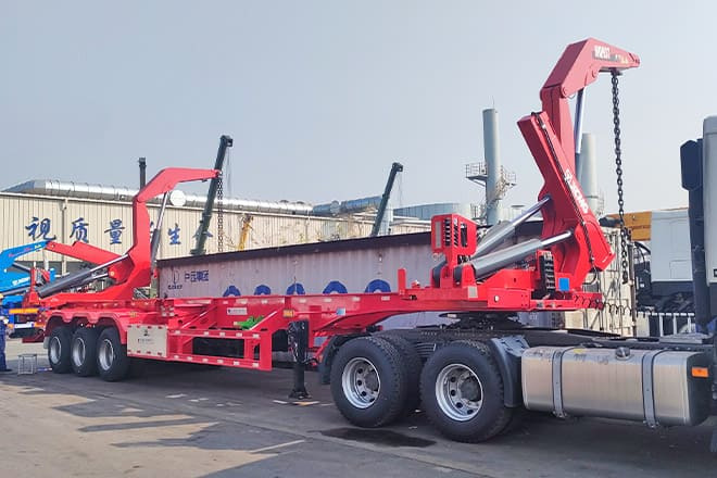 XCMG 20 40Ft Container Side Loader for Sale in Tanzania - Poluprikolica za prevoz kontejnera/ Poluprikolica sa promenjivim sandukom: slika 1 XCMG 20 40Ft Container Side Loader for Sale in Tanzania - Poluprikolica za prevoz kontejnera/ Poluprikolica sa promenjivim sandukom: slika 1
