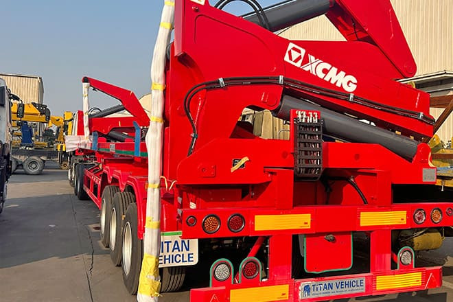 Novu Poluprikolica za prevoz kontejnera/ Poluprikolica sa promenjivim sandukom za prevoz kontejnera XCMG 20 40Ft Container Side Loader for Sale in Tanzania: slika 6 Novu Poluprikolica za prevoz kontejnera/ Poluprikolica sa promenjivim sandukom za prevoz kontejnera XCMG 20 40Ft Container Side Loader for Sale in Tanzania: slika 6