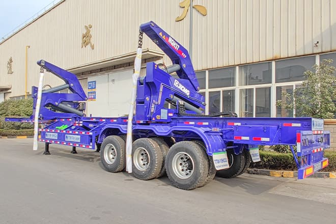 XCMG 40 Ft Container Side Loader Trailer for Sale in Papua New Guinea - Poluprikolica za prevoz kontejnera/ Poluprikolica sa promenjivim sandukom: slika 2 XCMG 40 Ft Container Side Loader Trailer for Sale in Papua New Guinea - Poluprikolica za prevoz kontejnera/ Poluprikolica sa promenjivim sandukom: slika 2