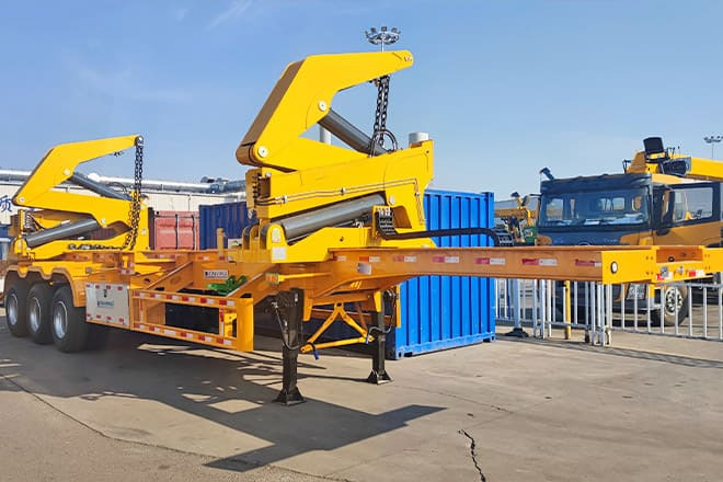 Novu Poluprikolica za prevoz kontejnera/ Poluprikolica sa promenjivim sandukom za prevoz kontejnera XCMG 40 Ton Sidelifter Container Trailer for Sale in Guyana: slika 8