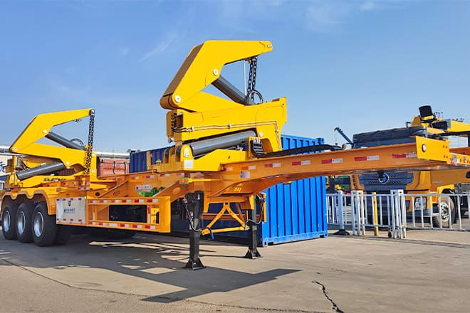 XCMG 40 Ton Sidelifter Container Trailer for Sale in Guyana - Poluprikolica za prevoz kontejnera/ Poluprikolica sa promenjivim sandukom: slika 1 XCMG 40 Ton Sidelifter Container Trailer for Sale in Guyana - Poluprikolica za prevoz kontejnera/ Poluprikolica sa promenjivim sandukom: slika 1