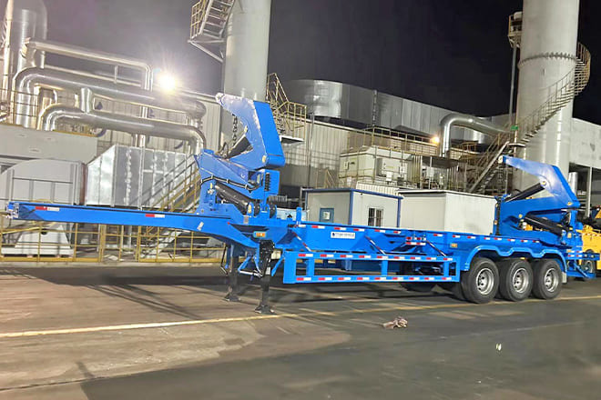 XCMG 40Ft Container Side Loader for Sale in Papua New Guinea - Poluprikolica za prevoz kontejnera/ Poluprikolica sa promenjivim sandukom: slika 3 XCMG 40Ft Container Side Loader for Sale in Papua New Guinea - Poluprikolica za prevoz kontejnera/ Poluprikolica sa promenjivim sandukom: slika 3