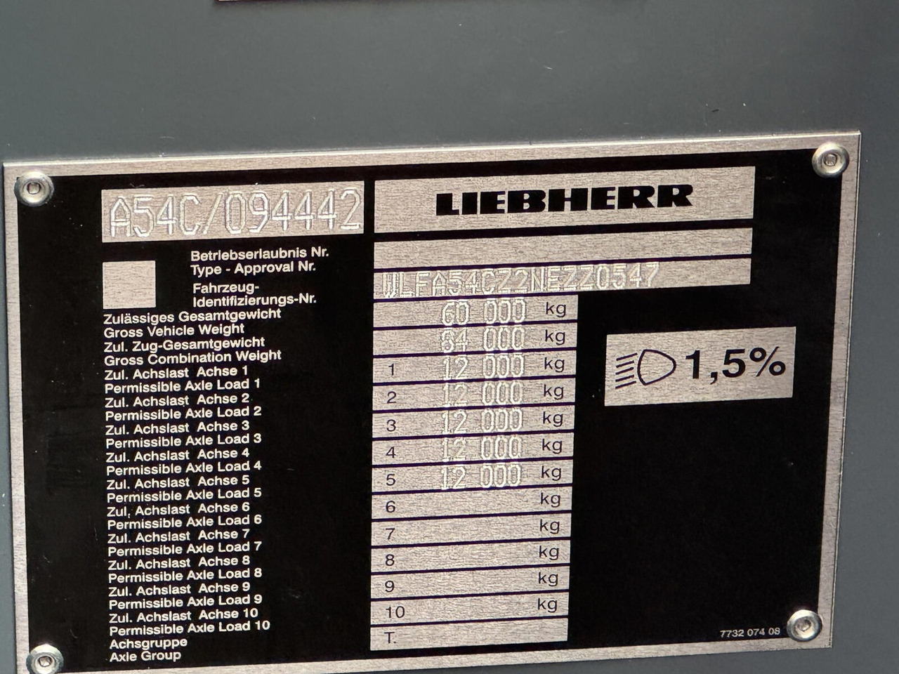 Autodizalica Liebherr Liebherr LTM 1230-5.1: slika 20