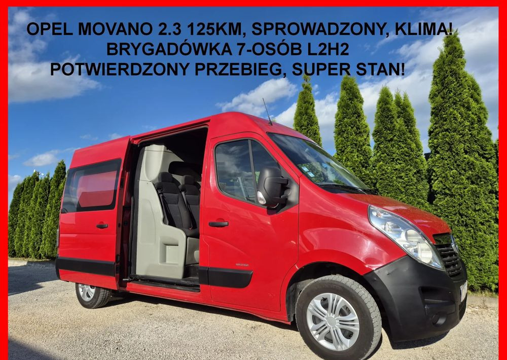 Opel Movano 2.3 125KM L2H2 Dubel Kabina - Dostavno vozilo sa duplom kabinom: slika 1 Opel Movano 2.3 125KM L2H2 Dubel Kabina - Dostavno vozilo sa duplom kabinom: slika 1