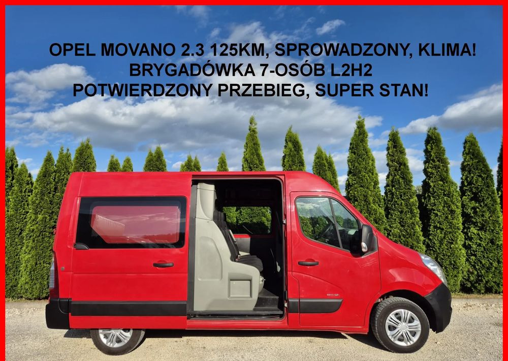 Opel Movano 2.3 125KM L2H2 Dubel Kabina - Dostavno vozilo sa duplom kabinom: slika 2 Opel Movano 2.3 125KM L2H2 Dubel Kabina - Dostavno vozilo sa duplom kabinom: slika 2
