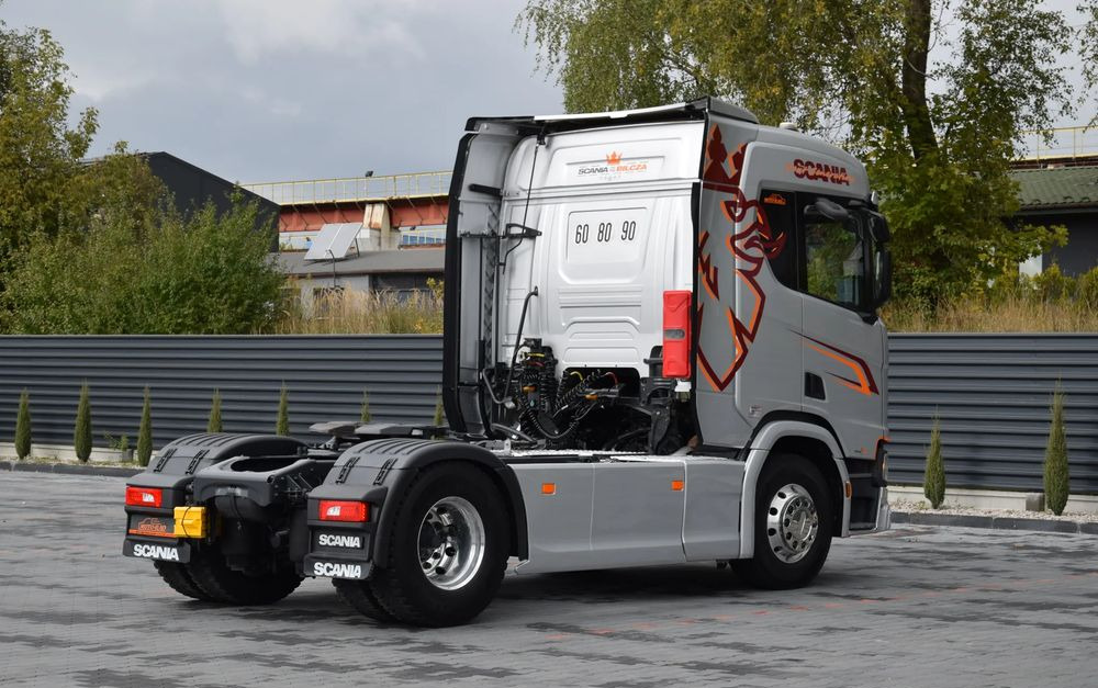 Scania R450 / HYDRAULIKA / RETARDER / ACC / KLIMA / FULL LEDY / ALUFELGI / SERWISOWANA / SPROWADZONA - Tegljač: slika 5 Scania R450 / HYDRAULIKA / RETARDER / ACC / KLIMA / FULL LEDY / ALUFELGI / SERWISOWANA / SPROWADZONA - Tegljač: slika 5