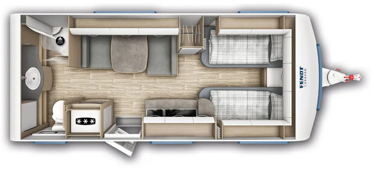 Fendt Bianco Activ 515 SGD Safety- + Shower- Dekopaket - Kamp prikolica: slika 2 Fendt Bianco Activ 515 SGD Safety- + Shower- Dekopaket - Kamp prikolica: slika 2
