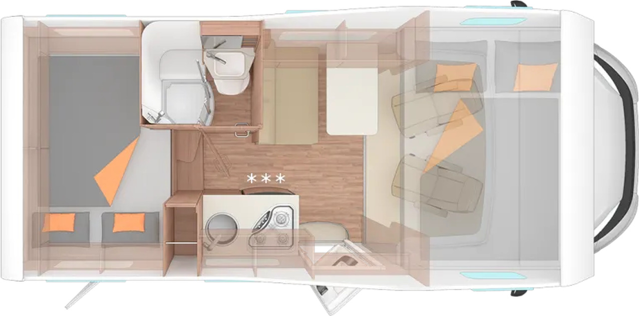Weinsberg CaraHome 550 MG Markise, AHK, LED - Alkoven kamper: slika 2 Weinsberg CaraHome 550 MG Markise, AHK, LED - Alkoven kamper: slika 2