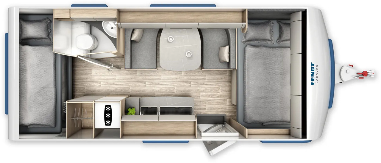 Wohnwagen Fendt Bianco Activ 515 SKF Neues Modell - Kamp prikolica: slika 2 Wohnwagen Fendt Bianco Activ 515 SKF Neues Modell - Kamp prikolica: slika 2