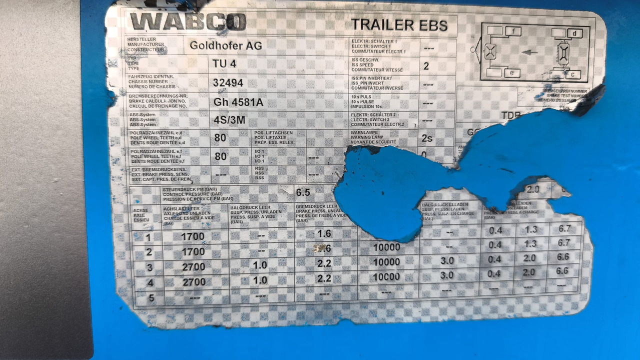 GOLDHOFER, 2010 god. - Niska prikolica za prevoz: slika 5 GOLDHOFER, 2010 god. - Niska prikolica za prevoz: slika 5